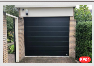 Real Portões Automáticos - Diadema - RP04 – Portão Basculante em Aço Tubular Galvanizado com Chapa Cartolão