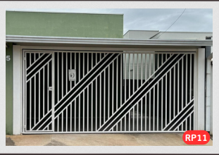 Real Portões Automáticos - Diadema - RP11 – Portão Basculante em Aço Tubular Galvanizado